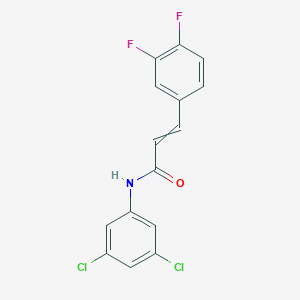 N-(3,5-Dichlorophenyl)-3-(3,4-difluorophenyl)prop-2-enamide