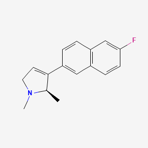 (2R)-3-(6-fluoronaphthalen-2-yl)-1,2-dimethyl-2,5-dihydropyrrole