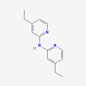 molecular formula C14H17N3 B14227627 2-Pyridinamine, 4-ethyl-N-(4-ethyl-2-pyridinyl)- CAS No. 543741-88-4