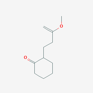 2-(3-Methoxybut-3-en-1-yl)cyclohexan-1-one