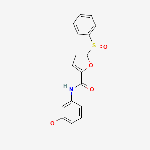 2-Furancarboxamide, N-(3-methoxyphenyl)-5-(phenylsulfinyl)-