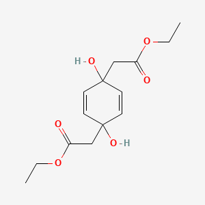 Diethyl 2,2'-(1,4-dihydroxycyclohexa-2,5-diene-1,4-diyl)diacetate