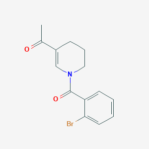 1-[1-(2-Bromobenzoyl)-1,4,5,6-tetrahydropyridin-3-yl]ethan-1-one