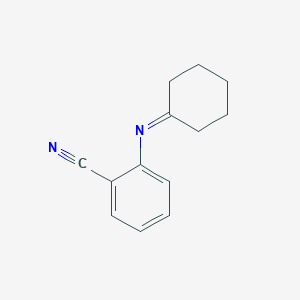 molecular formula C13H14N2 B14227653 2-(Cyclohexylideneamino)benzonitrile CAS No. 597553-82-7