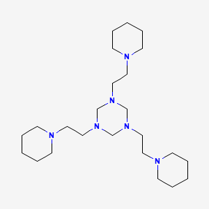 molecular formula C24H48N6 B14227669 1,3,5-Tris[2-(piperidin-1-yl)ethyl]-1,3,5-triazinane CAS No. 820241-36-9