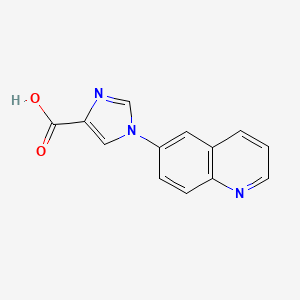 molecular formula C13H9N3O2 B14227678 1-(Quinolin-6-yl)-1H-imidazole-4-carboxylic acid CAS No. 549888-17-7