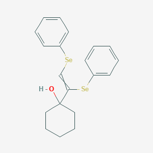 1-[1,2-Bis(phenylselanyl)ethenyl]cyclohexan-1-ol