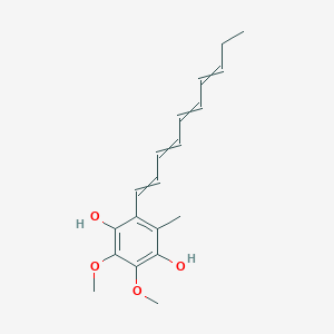 2-(Deca-1,3,5,7-tetraen-1-YL)-5,6-dimethoxy-3-methylbenzene-1,4-diol