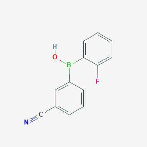 (3-Cyanophenyl)(2-fluorophenyl)borinic acid