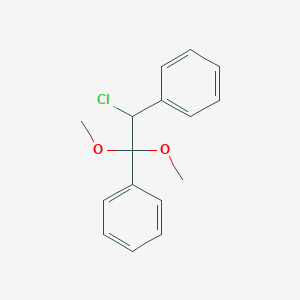 molecular formula C16H17ClO2 B14227730 1,1'-(1-Chloro-2,2-dimethoxyethane-1,2-diyl)dibenzene CAS No. 565434-46-0