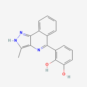 3-(3-methyl-2,4-dihydro-1H-pyrazolo[4,3-c]isoquinolin-5-yl)cyclohexa-3,5-diene-1,2-dione