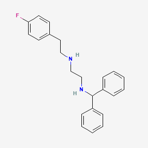 molecular formula C23H25FN2 B14227760 N'-benzhydryl-N-[2-(4-fluorophenyl)ethyl]ethane-1,2-diamine CAS No. 627525-60-4