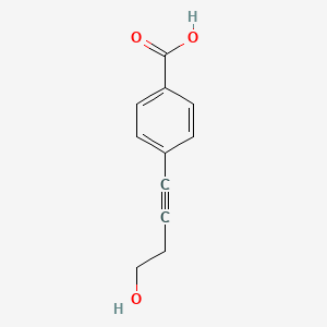 4-(4-Hydroxybut-1-yn-1-yl)benzoic acid