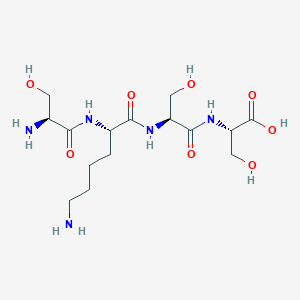 molecular formula C15H29N5O8 B14227767 L-Seryl-L-lysyl-L-seryl-L-serine CAS No. 508194-81-8