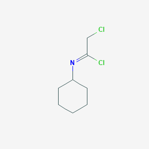 (1Z)-2-Chloro-N-cyclohexylethanimidoyl chloride