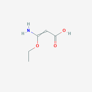 molecular formula C5H9NO3 B14227798 3-Amino-3-ethoxyprop-2-enoic acid CAS No. 767270-33-7