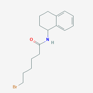 molecular formula C16H22BrNO B14227799 Hexanamide, 6-bromo-N-(1,2,3,4-tetrahydro-1-naphthalenyl)- CAS No. 824958-33-0