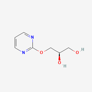 molecular formula C7H10N2O3 B14227811 (2R)-3-[(Pyrimidin-2-yl)oxy]propane-1,2-diol CAS No. 821806-14-8