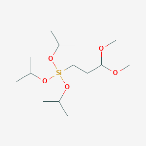 (3,3-Dimethoxypropyl)tris[(propan-2-yl)oxy]silane