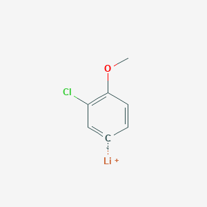 molecular formula C7H6ClLiO B14227876 lithium;1-chloro-2-methoxybenzene-5-ide CAS No. 718642-12-7