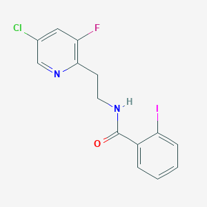 N-[2-(5-Chloro-3-fluoropyridin-2-yl)ethyl]-2-iodobenzamide