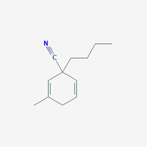 molecular formula C12H17N B14227893 1-Butyl-3-methylcyclohexa-2,5-diene-1-carbonitrile CAS No. 499205-83-3