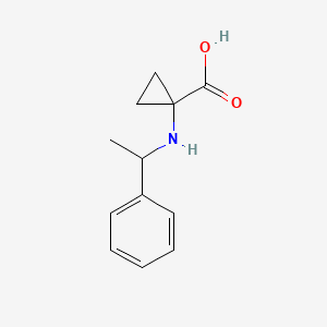 1-[(1-Phenylethyl)amino]cyclopropane-1-carboxylic acid