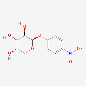 molecular formula C11H13NO7 B1422792 4-硝基苯基 β-L-阿拉伯吡喃糖苷 CAS No. 72732-54-8