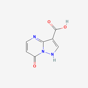 molecular formula C7H5N3O3 B1422794 7-羟基吡唑并[1,5-a]嘧啶-3-羧酸 CAS No. 1378951-96-2