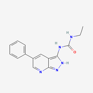 1-ethyl-3-(5-phenyl-2H-pyrazolo[3,4-b]pyridin-3-yl)urea