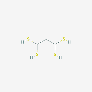 molecular formula C3H8S4 B14227953 1,1,3,3-Propanetetrathiol CAS No. 577778-15-5