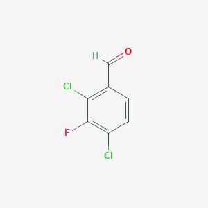 molecular formula C7H3Cl2FO B1422797 2,4-Dichloro-3-fluorobenzaldehyde CAS No. 1785621-05-7