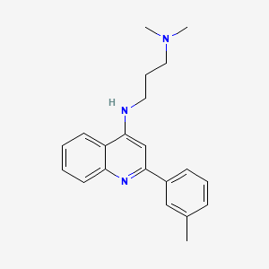 1,3-Propanediamine, N,N-dimethyl-N'-[2-(3-methylphenyl)-4-quinolinyl]-