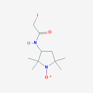 molecular formula C10H18IN2O2 B014228 3-(2-Iodoacetamido)-PROXYL CAS No. 27048-01-7