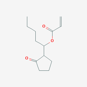 1-(2-Oxocyclopentyl)pentyl prop-2-enoate