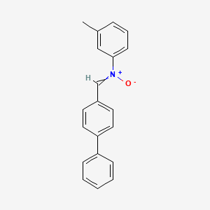 ([1,1'-Biphenyl]-4-yl)-N-(3-methylphenyl)methanimine N-oxide