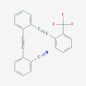 2-[(2-{[2-(Trifluoromethyl)phenyl]ethynyl}phenyl)ethynyl]benzonitrile