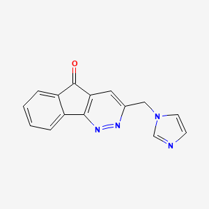 5H-Indeno[1,2-c]pyridazin-5-one, 3-(1H-imidazol-1-ylmethyl)-