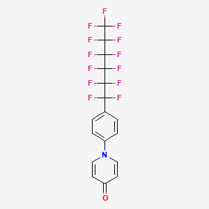 1-[4-(Tridecafluorohexyl)phenyl]pyridin-4(1H)-one