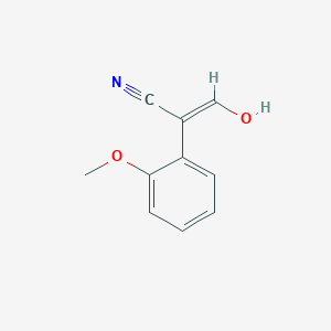 (2E)-3-Hydroxy-2-(2-methoxyphenyl)acrylonitrile