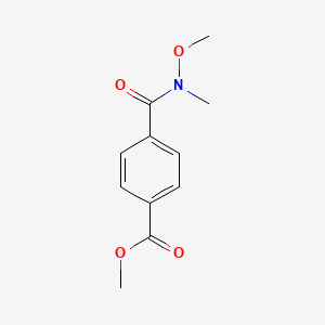 molecular formula C11H13NO4 B1422810 Methyl 4-[methoxy(methyl)carbamoyl]benzoate CAS No. 203442-83-5