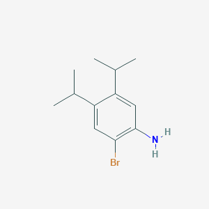 molecular formula C12H18BrN B14228108 2-Bromo-4,5-di(propan-2-yl)aniline CAS No. 823215-15-2