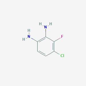 molecular formula C6H6ClFN2 B1422811 4-氯-3-氟苯-1,2-二胺 CAS No. 1831097-67-6