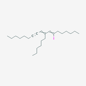 molecular formula C24H41I B14228115 9-Hexyl-7-iodooctadeca-7,9-dien-11-yne CAS No. 827033-89-6