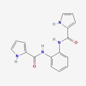 molecular formula C16H14N4O2 B14228119 N,N'-(1,2-Phenylene)di(1H-pyrrole-2-carboxamide) CAS No. 773859-69-1