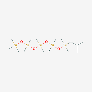 1,1,1,3,3,5,5,7,7,9,9-Undecamethyl-9-(2-methylpropyl)pentasiloxane