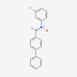 molecular formula C19H14ClNO B14228157 ([1,1'-Biphenyl]-4-yl)-N-(3-chlorophenyl)methanimine N-oxide CAS No. 629643-29-4