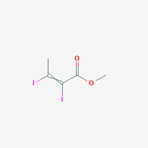 molecular formula C5H6I2O2 B14228176 Methyl 2,3-diiodobut-2-enoate CAS No. 500912-97-0