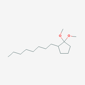 molecular formula C15H30O2 B14228217 1,1-Dimethoxy-2-octylcyclopentane CAS No. 618067-92-8