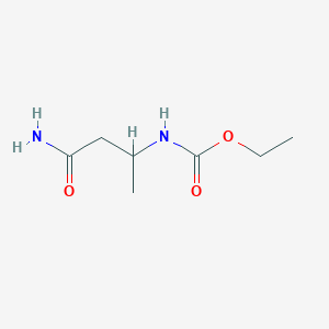 molecular formula C7H14N2O3 B14228242 Ethyl (4-amino-4-oxo-2-butanyl)carbamate CAS No. 756579-83-6